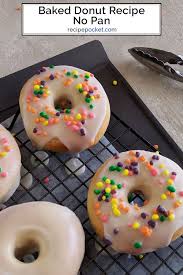 Easy Homemade Baked Donut Recipe Without A Pan Makes 14 Recipe Baked Donut Recipes Donut Recipes Easy Donut Recipe