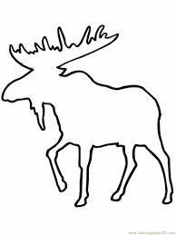 Moose in different actions and poses, which children will love to color in their free time. Moose Outline Coloring Page For Kids Free Mouse Printable Coloring Pages Online For Kids Coloringpages101 Com Coloring Pages For Kids