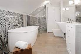 Half the space is in a rustic wood,. 34 Attic Bathroom Ideas And Designs Home Stratosphere