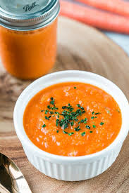 Extremely Easy Carrot Soup Recipe Made In The Instant Pot Pressure Cooker Mode With Carrots Onions Garlic And Gi Carrot Soup Recipes Carrot Soup Soup Recipes