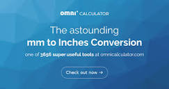 mm to Inches Conversion