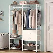 Maybe you would like to learn more about one of these? Amazon Com Tribesigns Free Standing Closet Organizer With Two Drawers Heavy Duty Clothes Rack With Standing Closet Free Standing Closet Standing Clothes Rack