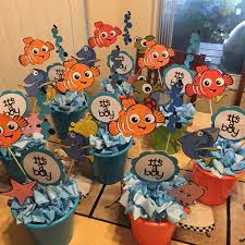 Finding Nemo Baby Shower Centerpieces Used Cricut Best Of Pixar Cartridge Finding Nemo Baby Shower Nemo Baby Shower Nemo Baby