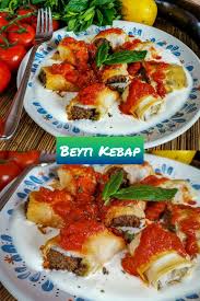 Beyti Kebap Kebap In Yufkateig Gewickelt Einfache Gerichte Bouletten Turkisch