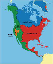 Geography For Kids North American Flags Maps Industries Culture Of North America Geographie Enfants Grand Bassin Bassin