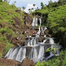 Bagaimana cara menggambar pemandangan alam, pantai, air terjun dan lainnya? Air Terjun Kedung Kandang Pesona Pemandangan Sawah Yang Eksotis