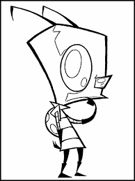 Invader Zim 1 Printable Coloring Pages For Kids Coloring Pages Coloring Pages For Kids Online Coloring Pages