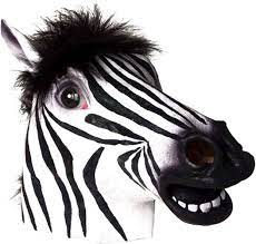 Amazon.com: Ace Martial Arts Supply Zebra Mask : Latex Animal Mask :  Clothing, Shoes & Jewelry