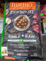 Instinct Raw Boost Dog Food Combines Grain Free High Protein Kibble With Freeze Dried Raw Food In One Bag Abso Raw Food Recipes Lamb Recipes Dog Food Recipes