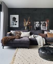 een zwarte muur in huis met een prachtige betonlook huizedop boerderij inrichting woonkamer woonkamer decoratie woonkamers verven