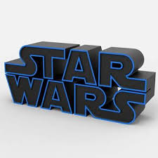 Star wars logo by unknown author license: Star Wars Logo Print Ready 3d Model