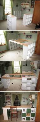 You'll find sewing room layout ideas and. Creative Ideas Diy Customized Craft Desk I Am Always A Fan Of L Shaped Layouts For Desks And Work Spaces Ikea Craft Room Craft Room Desk Craft Room Tables