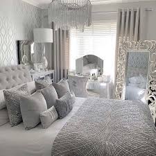 Elegant bedding set with silver finish. 37 Beautiful Silver Bedroom Ideas Decor Home Ideas