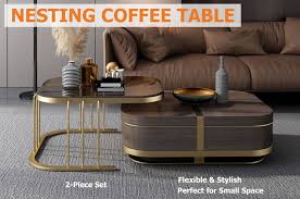 41 In 2020 Nesting Coffee Tables Coffee Table Coffee Table With Hidden Storage