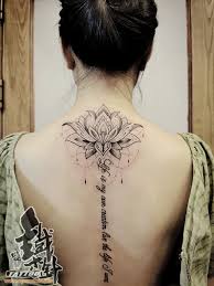 梵花纹身几何纹身脊椎骨纹身英文纹身图案点刺纹身私人订制纹身图样 geometric tattoo tattoos geometric