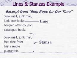 What are the common attributes that group them together and how can the structure of the stanza create visual poetry? Pin Di 2