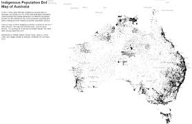 This map attempts to represent the language, social or nation groups of aboriginal australia. Indigenous Population Dot Map Of Australia Vivid Maps