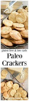 These Paleo Almond Crackers Are Great With Dips And The Perfect Accompaniment To A Cheeseboard Or A Glass Of Wi Low Carb Crackers Low Carb Snacks Paleo Snacks
