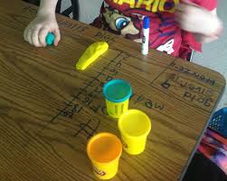 Creating Interactive Bar Graphs On Our Tables Using Play Doh And Dry Erase Markers Elementary Math Lessons I Love School Guided Math