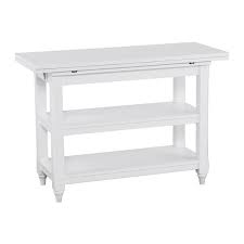 Boston Loft Furnishings Anniston 35 5 In X 29 5 In White Birch Convertible Console To Dining Table Atg3792 Rona