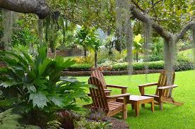 The Tropical Garden Of The Hotel Cominsia Lodge In Kep Cambodia Jardin Tropical Jardins Terrasse Jardin