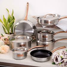Fleischer And Wolf London Tri Ply 12 Piece Cookware Set In 2020 Cookware Set Kitchen Cookware Sets Cookware Set Stainless Steel
