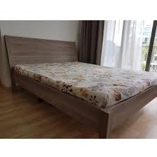 Most of our beds are sold with separate bed frames and separate mattresses. Ikea Nyvoll Queen Size Bed Frame Ikea Hovag Mattress Furniture Beds Mattresses On Carousell