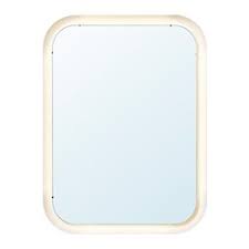 STORJORM veidrodis su įmontuotu šviestuvu balta 80x60 cm | IKEA Lietuva