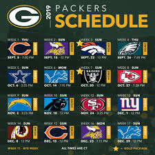 The packers will open their 100th regular football season continuing their storied rivalry with the chicago bears. 2019 Packers Schedule Packers Schedule Green Bay Packers Green Bay Packers Merchandise