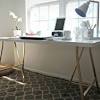 Designer schreibtisch mit vintage elementen. 1