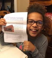 Makayla Young of Lawrence Brook Elementary School receives art scholarship 