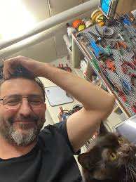 Kylo loves coming to work with me and has become the office mascot. He  loves sitting