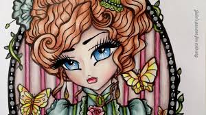 Mermaids fairies princesses and more coloring books by artist hannah lynn. Victorian Darlings By Hannah Lynn Derwent Procolour Pencils Color Along Youtube