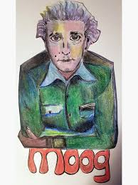 Bob Moog in Color Sticker
