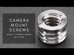 Camera Mount Screws Thread Sizes For Tripod Photography Youtube