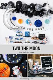 2nd Birthday Theme Ideas For Boy Two The Moon Birthday Party Ideas Space Birthday Party Birthday Themes For Boys Boy Birthday Party Themes