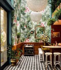 Black And White Restaurant Floor Tiles Small Checkered Black And White Floor Tiles Add Period Character Tropical Home Decor Bar Design Restaurant Tropical Decor