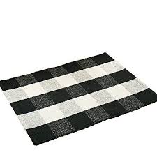 Black And White Buffalo Check Rug Runner Wolala Home Bohemian Buffalo Plaid Check Cotton Washable Rug Durable Livingroom Solid Floor Rug Simple Fashion Doormat Floor Mat Kitchen Area Rug 2 0x4 3 Rev With Images Kitchen Area Rugs Washable Rugs