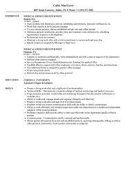 Medical Office Receptionist Resume Samples Velvet Jobs