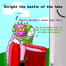 Dream smp | art |. Dream Smp Fanart The Battle Of The Lake Wattpad
