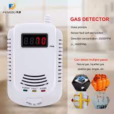 They work in different ways, depending on the gas they are targeted toward, and the device some detectors can identify more than one gas and some can detect smoke. Wired Network Gas Leak Detector Coal Liquefied Gas Alarm Prevent Gas Poisoning K Carbon Monoxide Detectors Home Garden