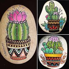 De manera muy fácil decoramos cualquier rincón de nuestro hogar con estos lindos cactus hechos con piedras, quedan tan lindos que bien puedes regalar o. 490 Painted Stones Cactus Ideas In 2021 Stone Cactus Cactus Rock Cactus