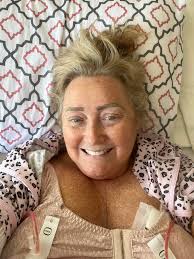 Amputee returns after surgery