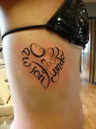 Cursive Name Into Heart Shape Name Tattoos For Moms Feminine Tattoos Name Tattoos