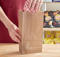 4lb | Kraft Paper Lunch Bag 5x3.25x9.75" - 500 Pcs