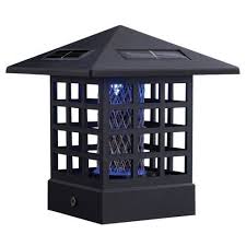 Terratec Bug Zapper Solar Post Light By Terratec 29 99 3 White Led Lights Zaps Pesky Pests Durable Plastic Co Solar Post Lights Post Lights Plastic Lights