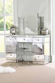 Valeria Luxury Mirrored Dressing Table Desk Mirrored Bedroom Furniture Mirrored Furniture Bedroom Furniture