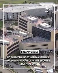 The Norman Regional Hospital was placed on lockdown following a report of  an active shooter on Tuesday evening. The all-clear was given just before 7  p.m. MORE: https://shorturl.at/qywUc