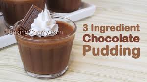 Remove from heat, and stir in butter and vanilla. 3 Ingredient Chocolate Pudding Egg Free Easy Recipe Dessert Baking Cherry Youtube