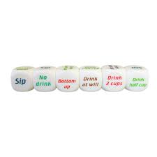 This goes on until numbers run out. Games Funny Drink Drinking Sip Dice Roll Decider Die Game Party Bar Club Pub Gift Cl Toys Games